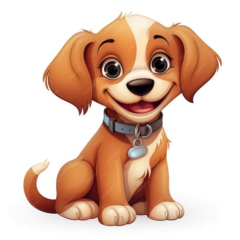 Premium AI Image | cute puppy clip art