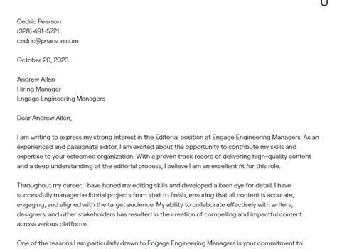 Image result for Sample Editorial Letter