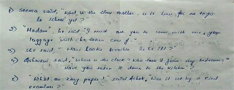 Q.Rewrite each of these sentences by putting in the appropriate ...
