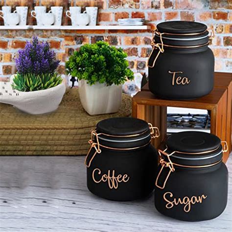 Buy Tosaa Tea Sugar Coffee Container Set Of 3 | Kitchen Counter Top ...