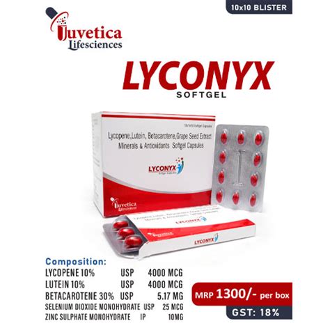 LYCONYX Softgel Capsules Juvetica Lifesciences