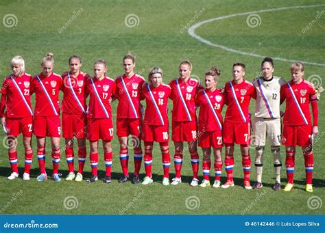 Russia Womens National Soccer Team Editorial Photo - Image of beliaeva ...