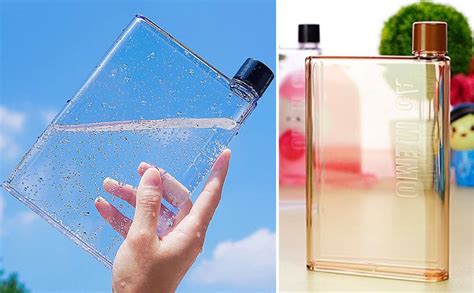 Jay Gatrad Seller Plastic Notebook Style Slim Water Bottle, 450ml A5 ...