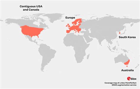 PointPerfect service coverage | u-blox
