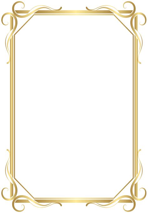 Elegant Gold Frame Border