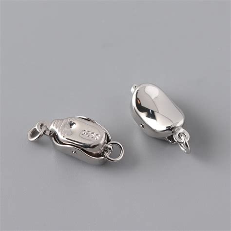 925silver 留め具 ワンプッシュ差し込み式クラスプ シンプル ゴールド シルバー 接続パーツ ハンドメイド シルバー925 | sun ...