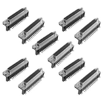 3NH® D-Sub 25 Pin Female Right Angle PCB Connectors 10 Pcs : Amazon.in ...
