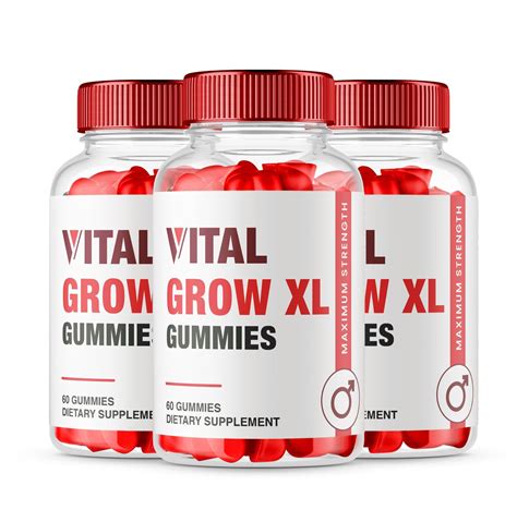 Amazon.com: (3 Pack) Vital Grow XL Gummies, Official Formula - Vial Grow XL Advanced Strength ...