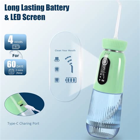 Buy Cordless Water Flosser for Teeth - Portable Water Pick for Teeth ...