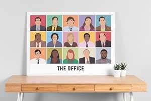 Craft Maniacs Office Sitcom Colorful Collage A4 Matt Laminated Framed ...
