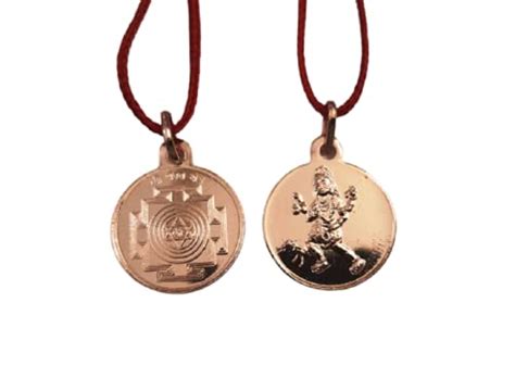numeroastro Shri Bhairav Yantra Locket | Pendant In Pure Copper For Men ...