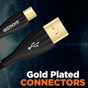 Gizmore Fabric Braided Micro USB Cable for Android (Black) : Amazon.in ...