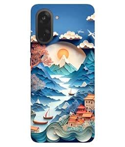 TrishArt Premium ''Colorful Paper Art Mountain Sunrise''-Scenery ...