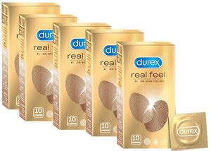 DUREX Real Feel Condoms for Men - 10 Count| For Real Skin on Skin ...