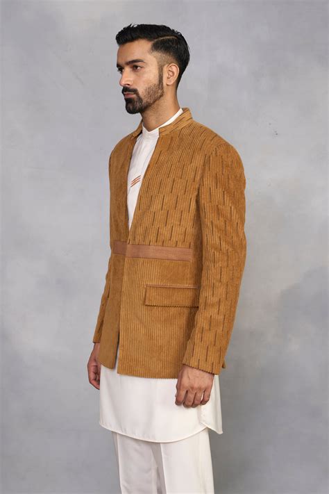Gargee Designer's Ashk Camel Jodhpuri Set