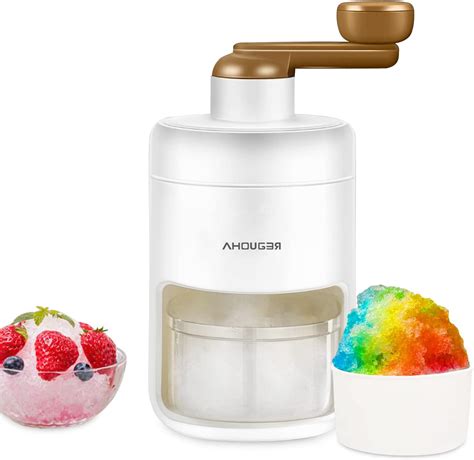 AHOUGER Ice Shaver Machine, 2023 Premium Portable Shaved Ice Snow Cone ...