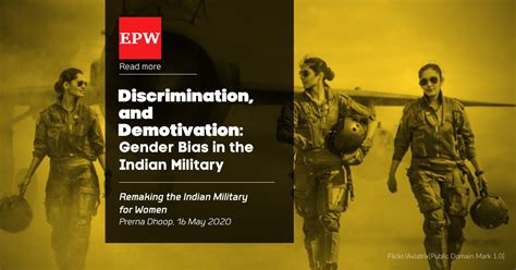Discrimination and Demotivation: Gender Bias in the Indian Military ...