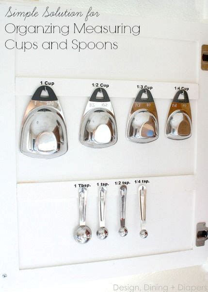 Organizing Measuring Cups and Spoons Inside A Kitchen Cabinet - Taryn ...