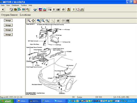 Image result for 1998 Lexus GS 300 Location of O2 Sensor