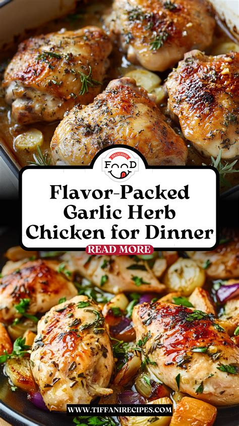 Baked chicken with herbs and garlic | Recipe in 2025 | Oven roasted ...