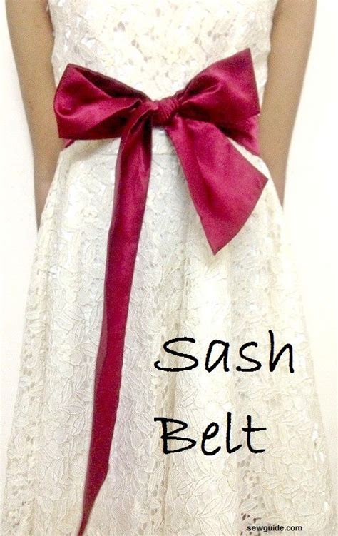 Make a Fabric {BOW BELT} - tutorial - Sew Guide | Bow belt, Fabric bows ...