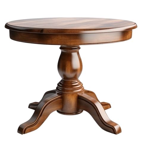 AI generated Round wooden vintage table clip art 34969360 PNG