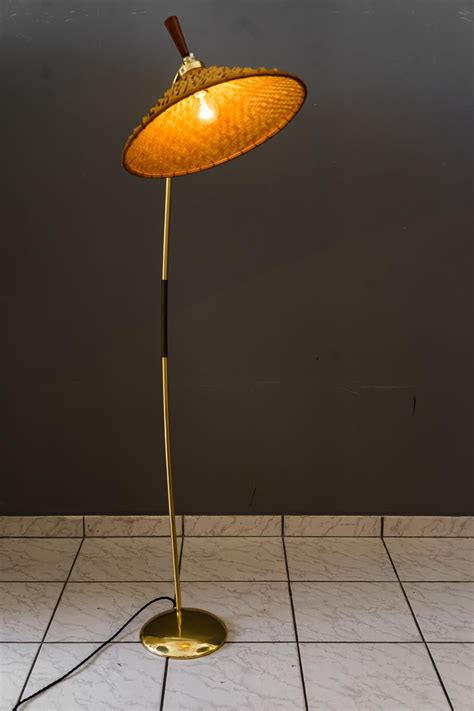 Flexible Floor Lamp by Rupert Nikoll with Original Condition Shade ...