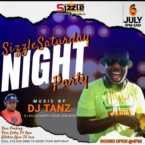 Saturday Night At Sizzle, 11445 Pulaski Highway, White Marsh, MD, USA ...