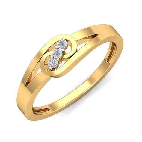 KuberBox 14KT Yellow Gold Emem Ring for Women : Amazon.in: Fashion