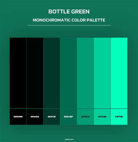 Bottle Green color palettes - colorxs.com