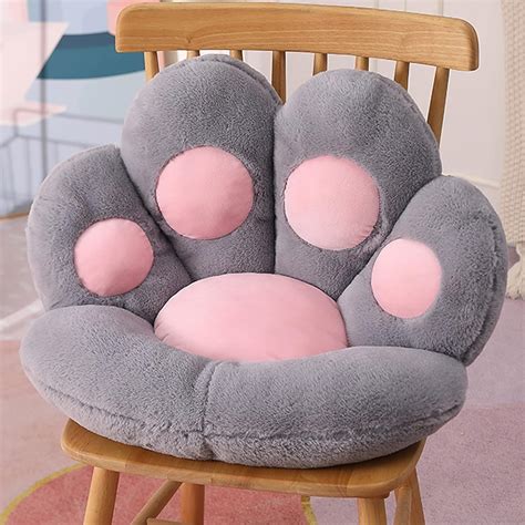 Buy Cute Cat Paw Shaped Pillow Seat Cushion 28" x 24", Soft Jumbo Lazy ...
