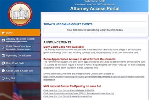 Attorney Access Portal | McHenry County Circuit Court Clerk