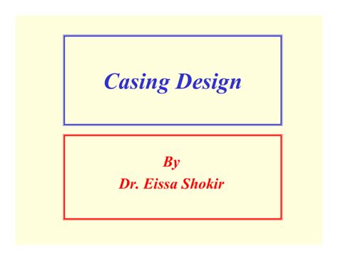 Image result for Casing Design