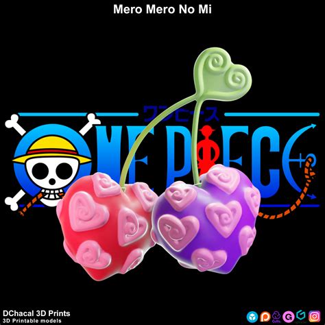 💬 Mero Mero No Mi - One Piece・ STL File for ・Cults