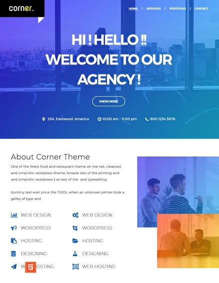 Free Multipurpose HTML5/CSS3 Website Template - Download in HTML5 | Template.net