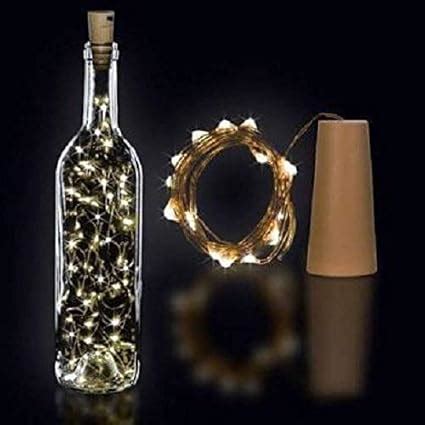 Buy PESCA 20 Led Wine Bottle Cork Lights Copper Wire String Lights 2M ...