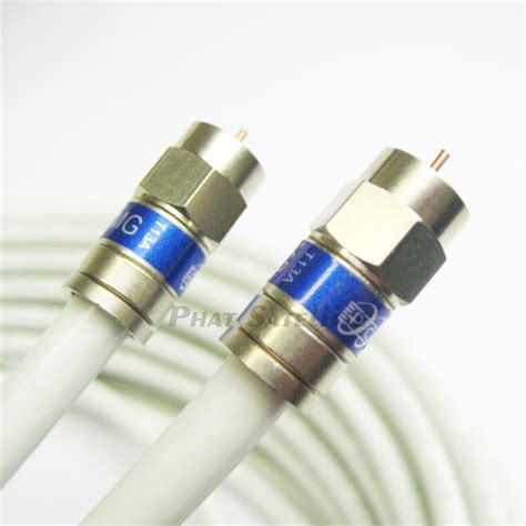35ft WHITE TRI-SHIELD WEATHER SEAL Indoor Outdoor RG-6 Coaxial Cable ...