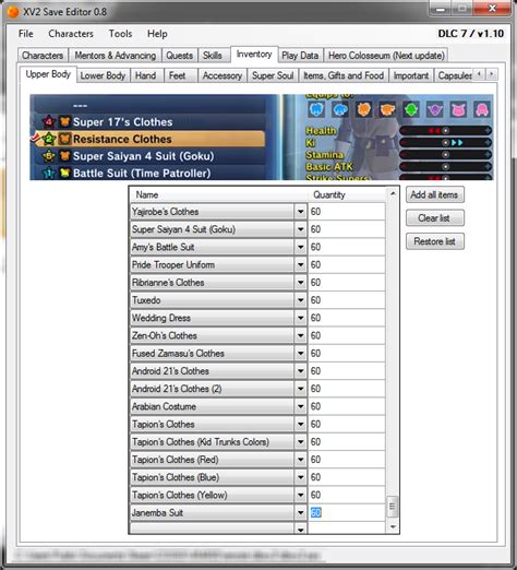 How to Use XV2 Save Editor 的图像结果