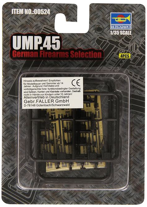Trumpeter UMP.45 Universal Submachine Guns, Scale 1/35, 4-Pack : Amazon ...