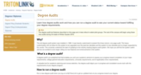 UCSD to Implement New Degree Audit System | The Triton