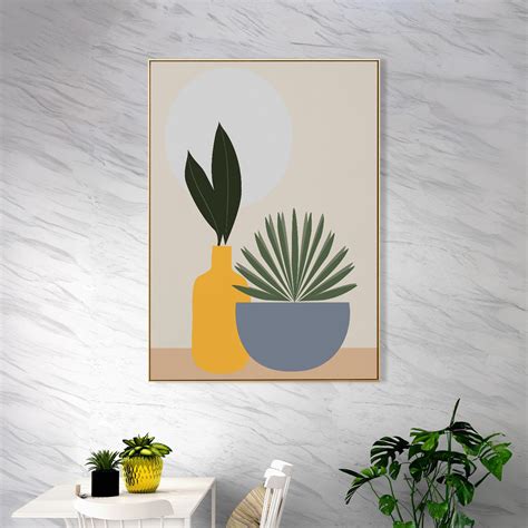 Graceful Plant And Elegant Vase Canvas Wall Painting – Nestroots