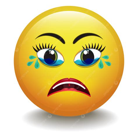Clipart Sad Girl Face Emoticon