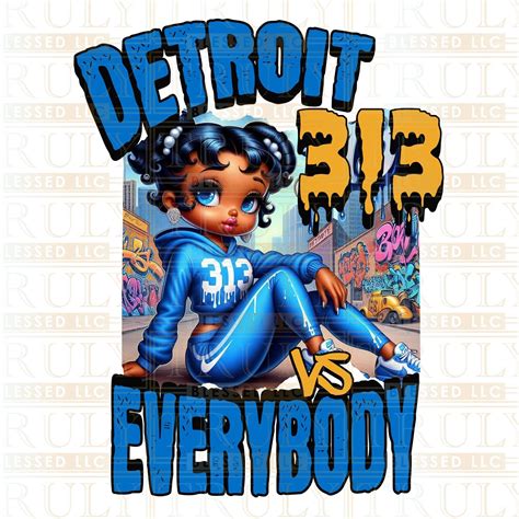 Urban Chic Design, Detroit Culture Png, Detroit Pride Png, Vibrant Detroit Graphic, Printable ...