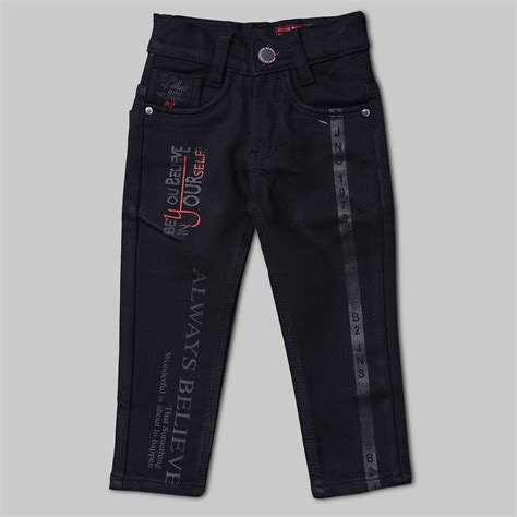 Buy Calligraphic Print Jeans Pant For Boys – Mumkins
