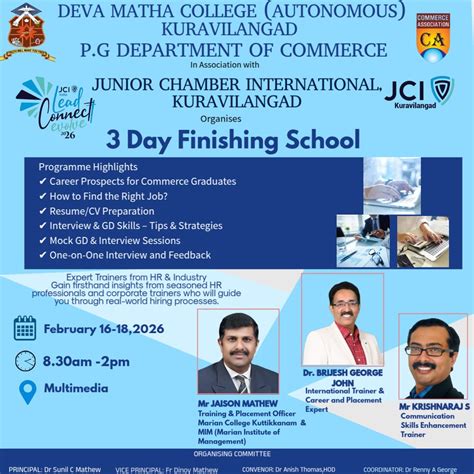 Department of Commerce | Deva Matha College Kuravilangad