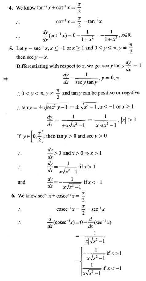 Derivative of Inverse Functions - Trigonometric Functions, Worked ...