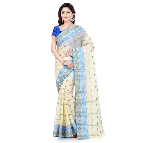 Buy dB DESH BIDESH Women Pure Cotton Traditional Handloom Bengal Tant ...