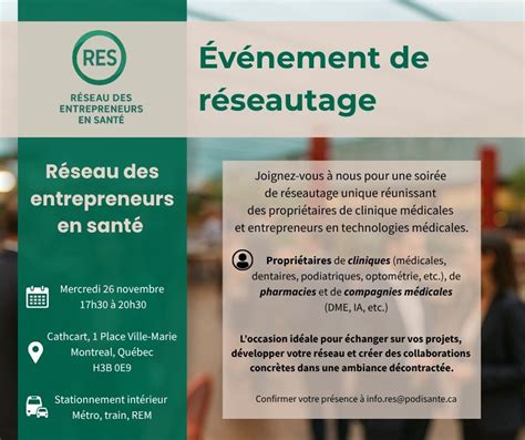 Événement de réseautage, Le Cathcart, Montreal, 26 November 2025 ...