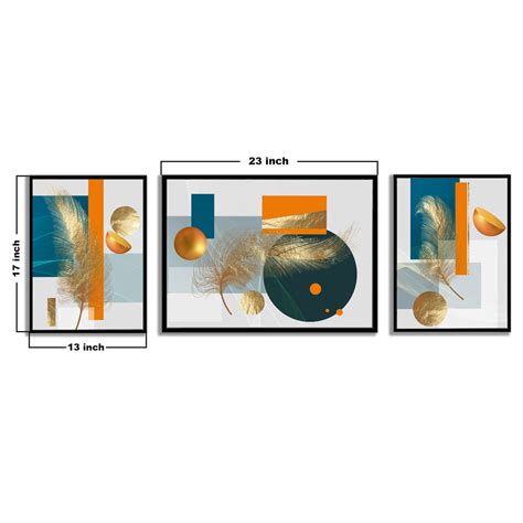 Modern Art Feather Canvas set Art Print Painting For Home Décor — ART ...