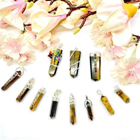 Shop Genuine Tiger Eye Pencil Pendants Online - Talk To Crystals